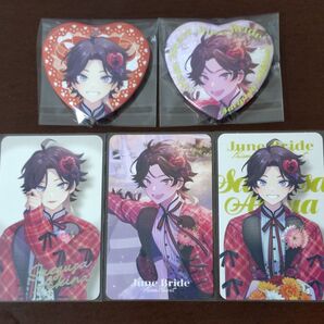 にじさんじ ジュンブラ フォト風カード 缶バッジ 三枝明那