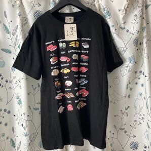 メンズ Tシャツ 半袖 寿司 立体 プリント M