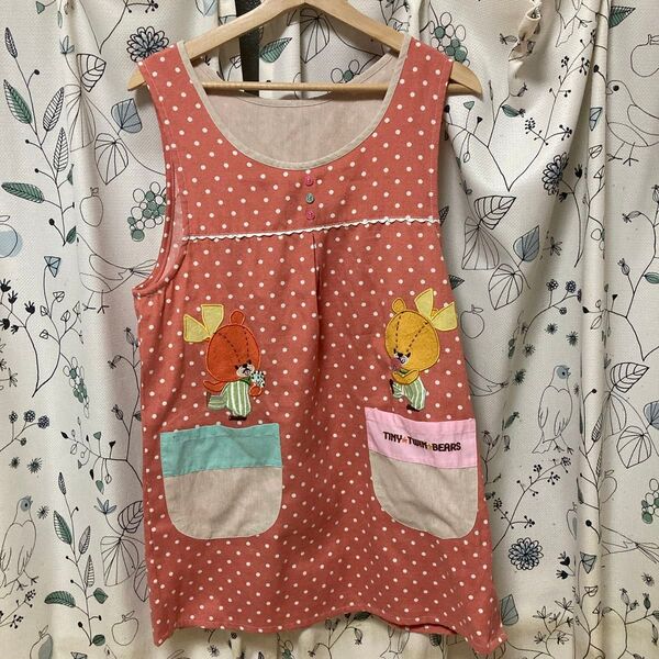 くまのがっこう ルルロロ エプロン M〜L 新品 保育園 保育士