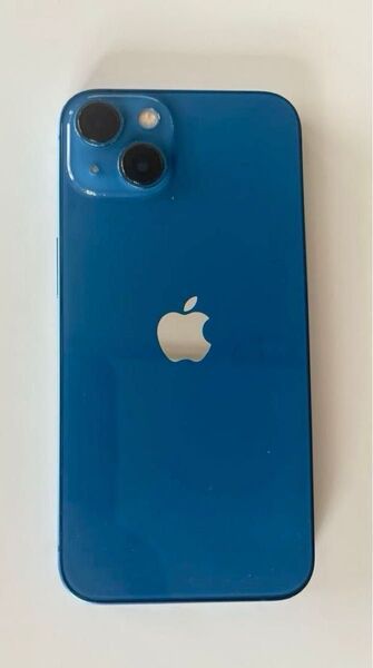Apple iPhone 13 青色 本体 256GB バッテリー76% ケーブルなど付属品あり ガラスフィルム付き
