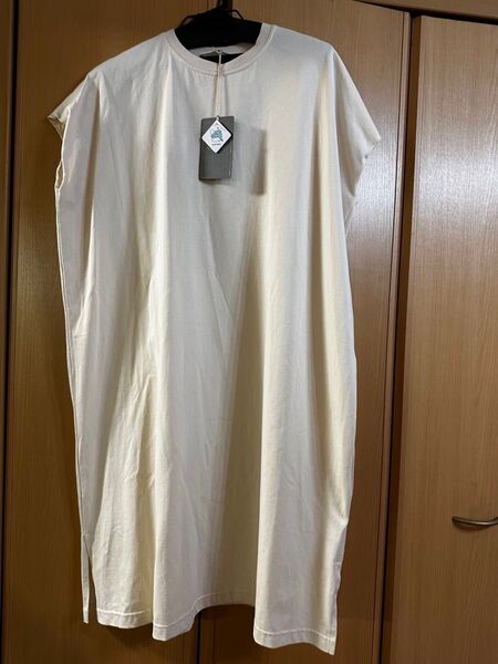 AnnaKerryロング丈Tシャツ ベージュ 未使用 タグ付き
