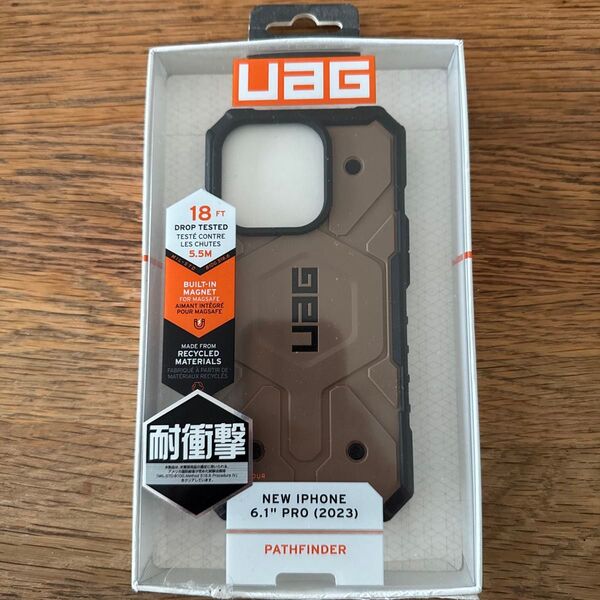 URBAN ARMOR GEAR iPhone 15 Pro 2023対応耐衝撃ケース MagSafe対応 ダークアースUAG