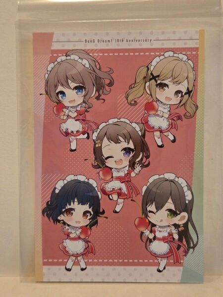 Poppin'Party☆ポストカード☆BanG Dream! バンドリ スイパラ コラボ☆ポピパ