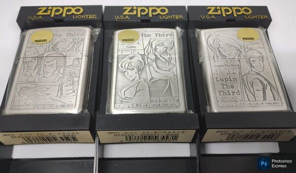 全て未開封品 峰不二子柄3点 ルパン三世 ZIPPO セット売り未使用品