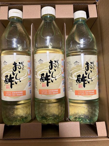 NHC 日本自然発酵 ピュアのおいしい酢 3本セット