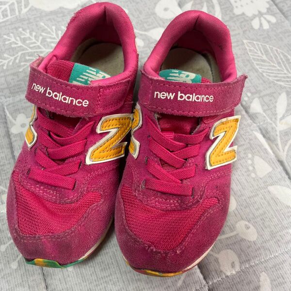New Balance ニューバランス キッズスニーカー ピンク 17.0cm