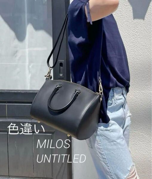 MILOS/ミロス 定価17,600円 ボストンバッグ ボルドー