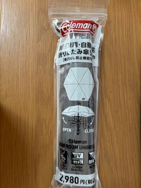 新品未使用 ローソン コールマン晴雨兼用 自動開閉折りたたみ傘 Coleman
