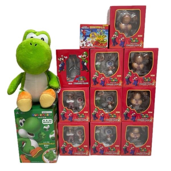 スーパーマリオブラザーズ スタンダードフィギュア マリオ ルイージ ワルイージ ドンキー フィギュア まとめ売り
