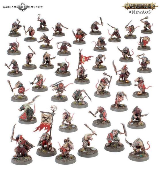 クランラット 20体 ウォーハンマー AOS スケイヴンタイド Clanrats x20 Skaventide