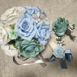 結婚式 ブーケ 新郎 ブートニア
