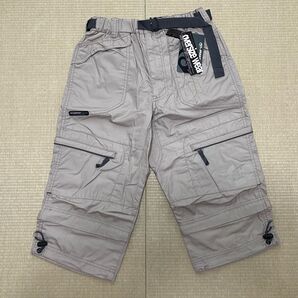 新品タグ付き ナイロンカーゴパンツ キッズ150 ハーフパンツ 7分丈パンツ