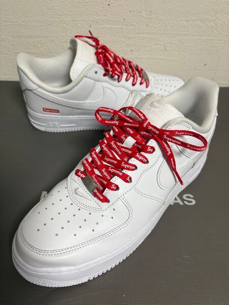 シュプリーム Supreme × Nike Air Force 1 Low ホワイト 28.5cm 美品