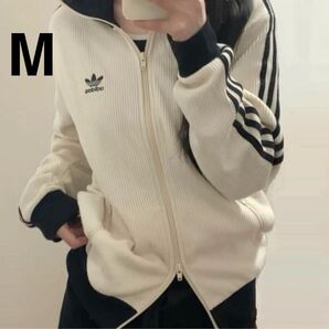 アディダス adidas ワッフル トラックジャケット Mサイズ ホワイト 本物