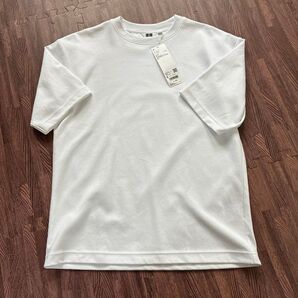 ユニクロU エアリズムコットンオーバーサイズTシャツ Sサイズ 白 ホワイト
