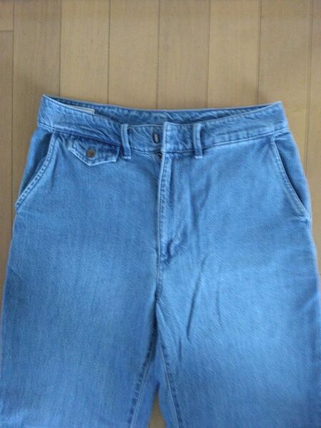 GAP デニムパンツ ワイドストレート ライトブルー 26インチ