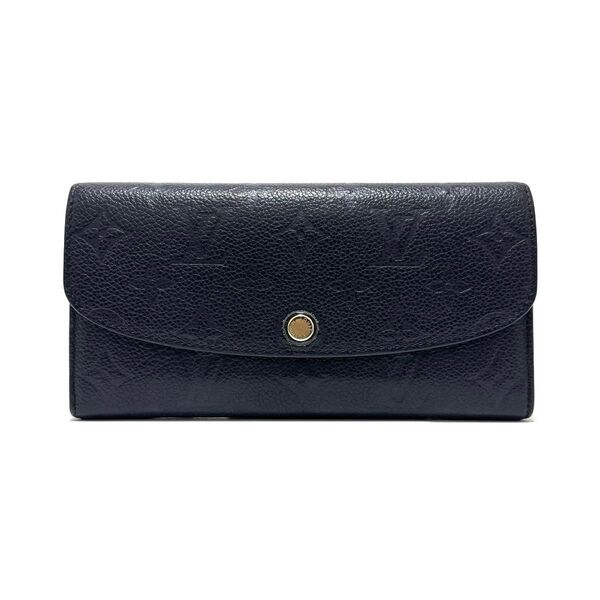 ルイヴィトン M62369 モノグラム アンプラント ポルトフォイユエミリー 長財布 ブラック 黒 革 LOUIS VUITTON