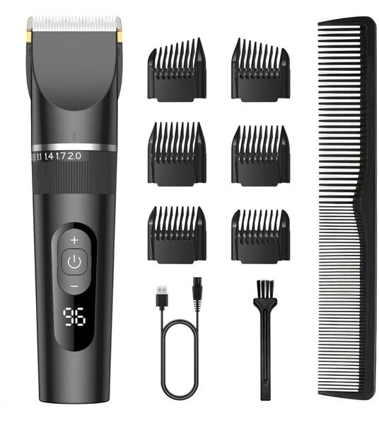 新品【USB充電式】バリカン ヘアーカッター 電動バリカン 散髪 メンズ 5段階刈り高さ調節 3段階スピード 大容量バッテリー