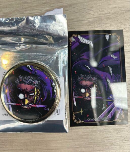 平野耕太 大博覧會 メタルアート 缶バッジ アンデルセン購入特典クリアカード