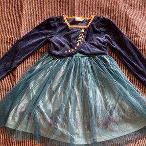 子ども服 キッズ洋服 アナと雪の女王 なりきり服 アナの服 ワンピース 105サイズ