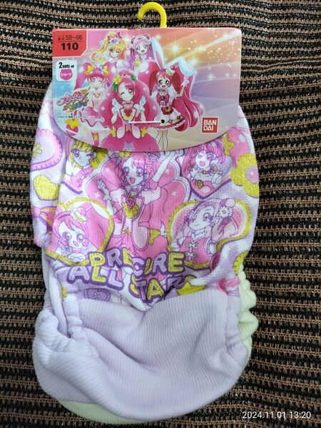 新品未使用品 タグ付き プリキュア 下着 パンツ 110サイズ 2枚 プリキュアガールスターズ