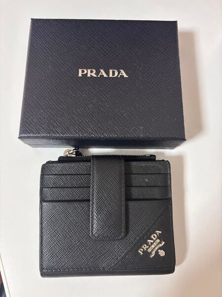 PRADA 二つ折り財布 2MC066 QME メンズ サフィアーノレザー