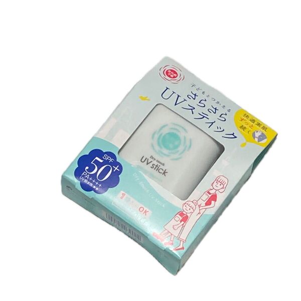 紫外線予報 さらさらUVスティックF SPF50+ PA++++ 15g こどもとつかえるさらさらUVスティック 新品