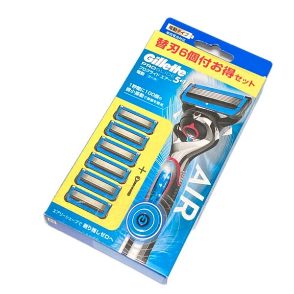 ジレット Gillette 髭剃り プログライド エアー 電動タイプ 本体+替刃6個付 新品