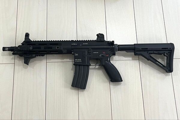 東京マルイ 次世代電動ガン HK416D 内外装カスタム M-Lokハンドガード リコイルオミット 後方配線 BK リポ化