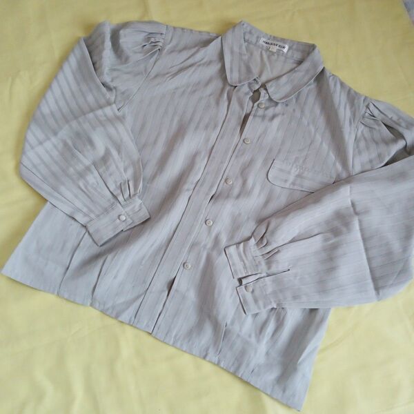 昭和レトロ ITOKIN BLOUSE SELURE グレーのブラウス