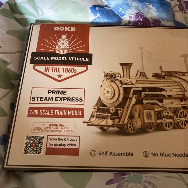 Locomotive Prime Steam Express 木製 3D パズル - 大人の趣味のためのモデル構築キット