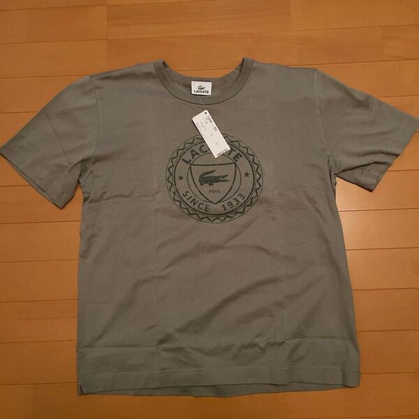 【新品 タグ付】ラコステ サイズ5 Tシャツ グリーン 日本人サイズXL ワニ大き目