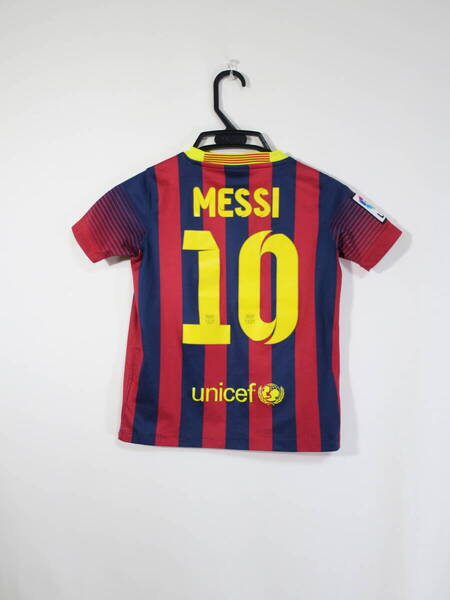 バルセロナ #10 メッシ 13-14 ホーム ユニフォーム ジュニアXS 130cm ナイキ NIKE Barcelona サッカー 子ども キッズ