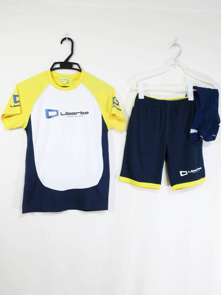 リベルタ サッカースクール ユニフォーム シャツ パンツ ソックス 3点セット JS ジュニア 130-140cm トレーニングウェア 上下セット
