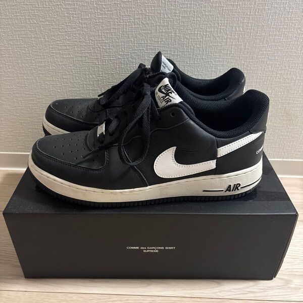 NIKE Supreme Comme Des Garcons AIR LOW ブラック スニーカー