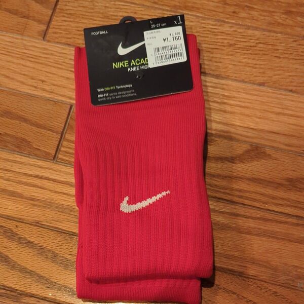 サッカー ソックス ストッキング 靴下 サカスト 25 26 27 赤 RED ラグビー NIKE ナイキ フットサル