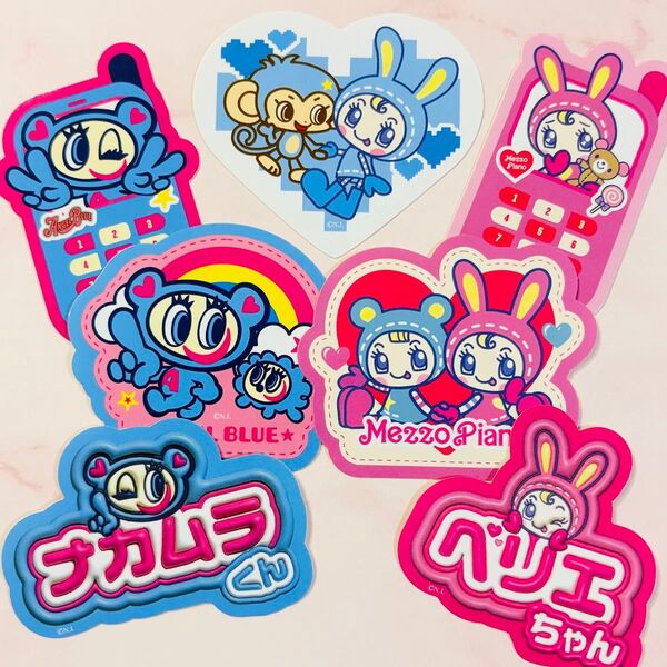 バズコレ ナルミヤキャラクターズ ステッカー メゾピアノ エンジェルブルー