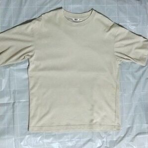 ユニクロ エアリズムコットンオーバーサイズTシャツ L