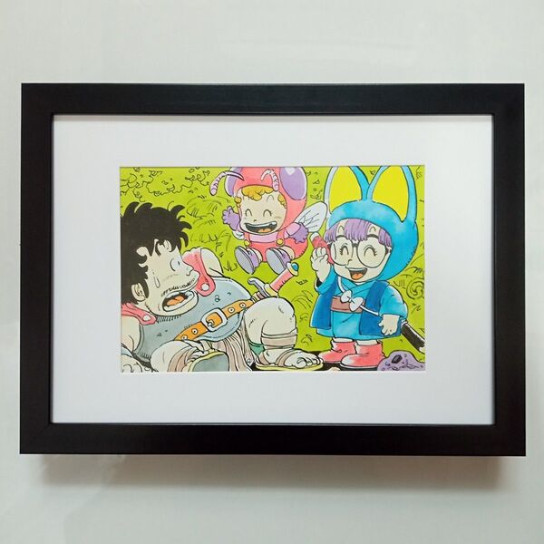 Dr.スランプ 扉絵 イラスト ポスター 額付き No.76 ②