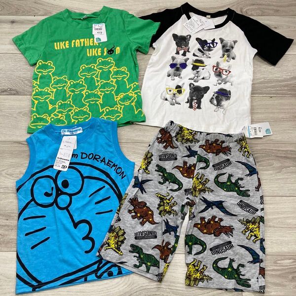 新品 未使用 120 半袖 Tシャツ パンツ ノースリーブ 夏服 セット