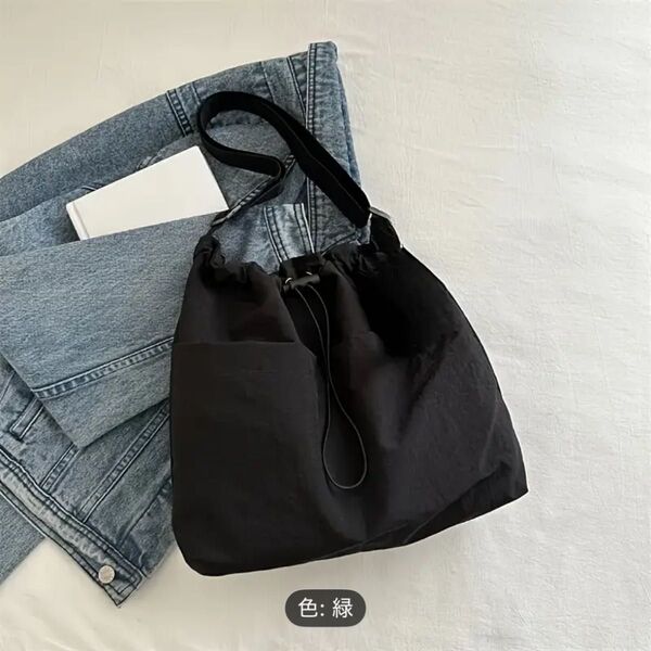 ナイロン 2way ショルダー バッグ トートバッグ 軽量 丈夫 韓国通販