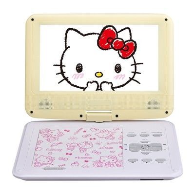希少! ハローキティ 3電源対応 9インチポータブルDVDプレーヤー ブルーレイ非対応
