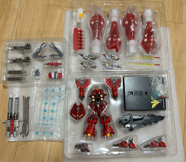 MSクシャトリヤ 合金完成品 レッドカラー 中古良品 1/100スケール メタル内部フレーム 即日発送 ガンダム MG PG