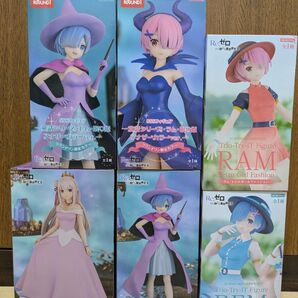 リゼロ 【限定品あり】エミリア ラム レムフィギュア 6個セット