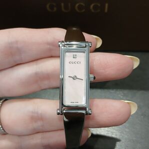 ☆超美品☆ グッチ GUCCI 1500L レディース時計 腕時計 稼働中 クォーツ スクエア