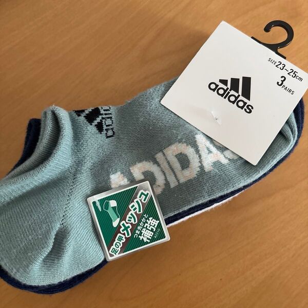 adidas アディダス レディースソックス3足セット 23〜25cm 足の甲メッシュ