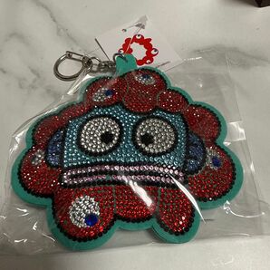大阪万博 ミャクミャク サンリオ ハンギョドン キラキラレザーキーホルダー