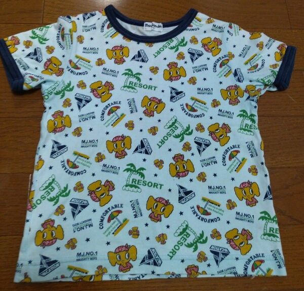 Moujonjon 総柄Tシャツ 100サイズ