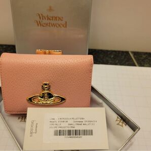 新品 Vivienne Westwood 三つ折り財布 913VW138 ピンク