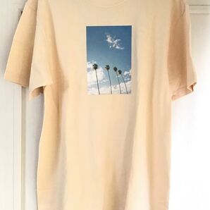 SAEKA SHIMADA WEGO プリントTシャツ クリーム色 大きいサイズ F ゆったり 半袖 LL 3L